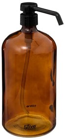 Dozator sapun Retro, sticla, 1 litru, 9.5 x H 24 cm