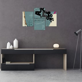 Tablou - Flying balon cu curcubeu (90x60 cm)