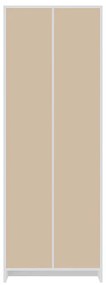 Dulap Biblioraft Mobiref cu 4 Polite pentru Depozitare , 70 x 34,5 x 200 cm, PAL Alb 18 mm