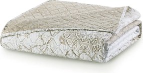 Cuvertură cu 2 fețe din microfibră DecoKing Alhambra, 240 x 260 cm, bej