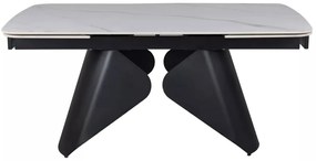 Masa extensibila Armando alb/negru L160-240xl90 cm