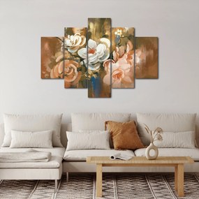 Tablou -Buchet de flori pictat (150x105 cm)