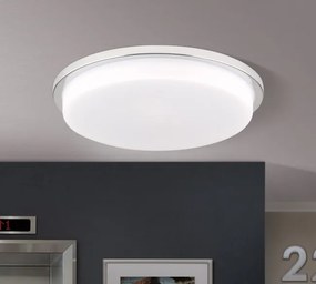 Plafoniera LED moderna LEROX 40cm crom