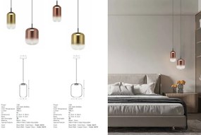 Pendul LED design decorativ Chloe I auriu