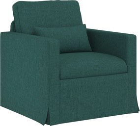 vidaXL Canapea Verde închis 78 x 78 x 80 cm țesătură