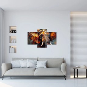 Tablou - Pictura unui elefant (90x60 cm)