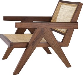 Fotoliu cu brate design vintage Aristide, maro 114620 HZ