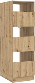 vidaXL Dulap de rufe cu depozitare Stejar Artizanal Lemn compozit