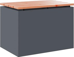 vidaXL Bancă de grădină Antracit 60 x 40 x 43 cm Oțel