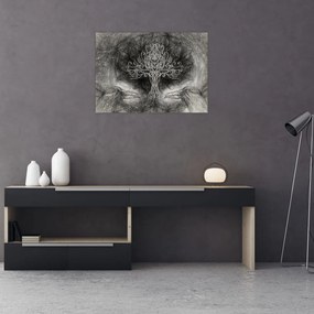 Tablou pe sticlă - Copacul vieții (70x50 cm)