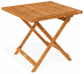 Măsuță de lemn ALEK, 70x70x73cm, maro Casaria