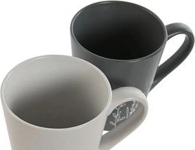 Cană din ceramică cu motiv botanic în relief, 360 ml, disponibilă în 3 culori, „Botanical Mug"