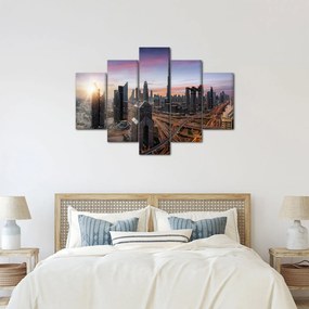 Tablou - Panorama din Dubai (150x105 cm)