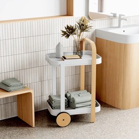 Măsuță de servire cu roți 44x53 cm Bellwood – Umbra