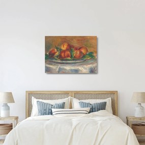 Tablou pe sticlă - Auguste Renoir, Peaches on a  Plate, reproducere (70x50 cm)