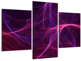 Tabloul abstract cu linii curbe (90x60 cm)