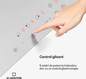 Klarstein Delicatessa Plită cu inducție, 45 cm, 6600 W, 3 plite