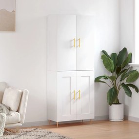 vidaXL Dulap înalt, alb, 69,5x34x180 cm, lemn compozit