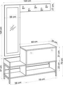 Set de hol Lopp Black and White