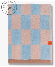 Prosop albastru/roz din bumbac organic 70x133 cm Retro – Mette Ditmer Denmark