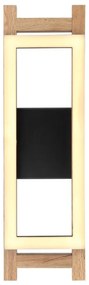 Aplica LED de perete design modern ILLA negru, maro