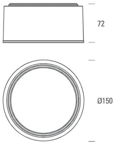 Plafonieră LED LED2 BUTTON LED/17W/230V argintie