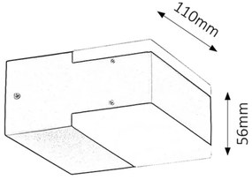 Rabalux 8060 - LED Corp de iluminat perete exterior BONA 2xLED/4,5W