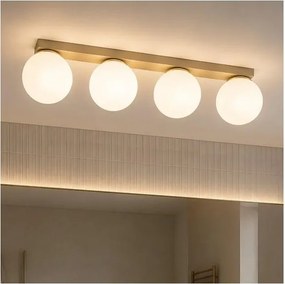 Brilagi - Plafonieră cu spoturi MILO 4xE27/60W/230V bej/auriu