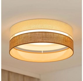 Brilagi - Plafonieră LED ROYAL YUTE 24W 230V, Ø45 cm, bej/crem