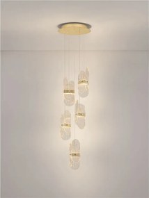 Lustra LED suspendata design decorativ LUCIEN 3000K