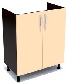 Corp inferior 60 cu 2 usi masca chiuveta Zebra cappuccino