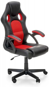 Scaun de birou Berkel negru/rosu H117 cm