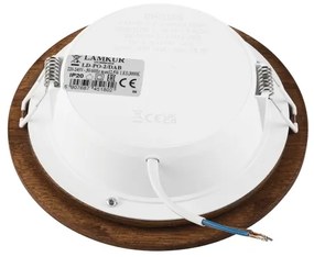 LED Spot WOODY 12,5W 230V 3000K cireș Ø16 cm