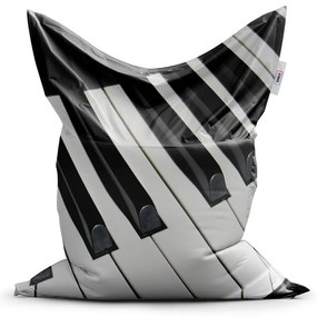 Sac de șezut Classic clape de pian - pentru copii, negru / alb