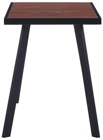 Masa de bucatarie, lemn inchis  negru, 120 x 60 x 75 cm, MDF 1, dark wood and black, 120 x 60 x 75 cm