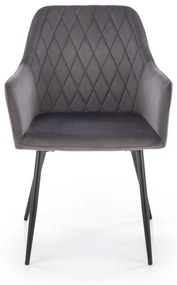 Scaun K558 velvet gri