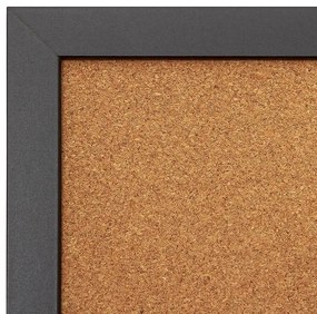 Tablă Combi Board / plută 60 × 90 cm, neagră