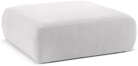 Taburet gri deschis cu tapițerie din stofă bouclé Molino – Micadoni Home