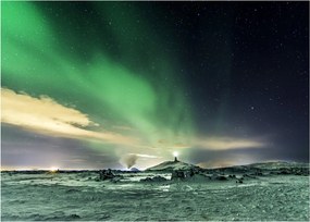 Tablou cu Aurora Borealis (70x50 cm)