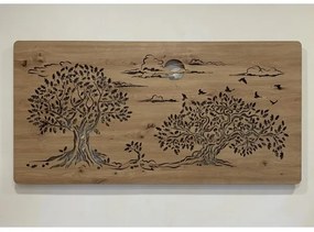 Li-Go 5307/DUB2 - Decorațiune de perete LED dimabilă, 24W/230V, 120x60 cm, stejar