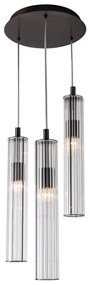 Lustra cu 3 pendule design modern ARIA titan periat