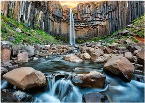 Tablou - Cascada Svartifoss, Islanda (70x50 cm)