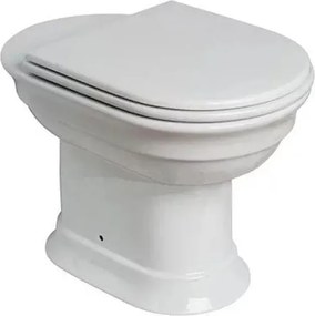 Vas wc pe pardoseala Hatria Dolcevita iesire verticala alb