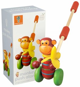 Jucarie de impins maimutica, Orange Tree Toys