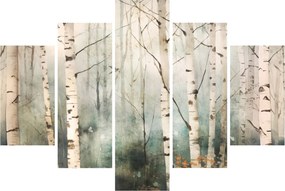 Tablou - Desenarea unui model de pădure (150x105 cm)