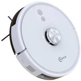 Robot aspirator cu lampa de sterilizare UVC MAGNUM UV+, Li-ion 5200 mAh, 50W, 3000 Pa, 3 trepte, Wi-Fi, Autonomie de pana la 280 min, Pana la 250 m², Alb