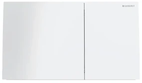Clapeta de actionare Geberit Sigma70 sticla alba finisaj lucios