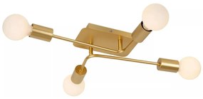 Lucide 21118/04/02 - Lustru aplicat LESTER, 4xE27/40W/230V, auriu