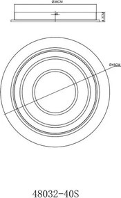 Plafoniera LED slim design circular JAYDEN