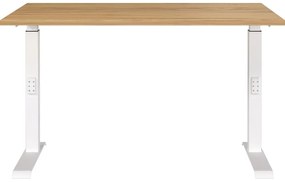 Birou cu blat cu aspect de lemn de stejar cu înălțime ajustabilă 80x120 cm Downey – Germania